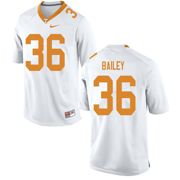 Men #36 Terrell Bailey Tennessee Volunteers College Football Jerseys Sale-White